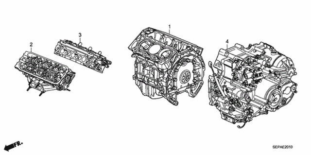 Engine Assy. - Transmission Assy. for 2008 Acura TL #0