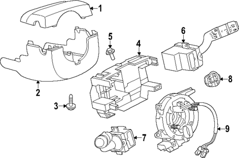 Shroud, Switches & Levers for 2019 Land Rover Discovery #0