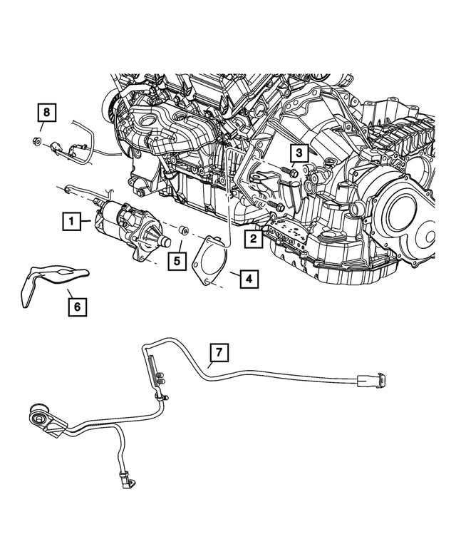 6502720 - Electrical: Hex Flange Lock Nut for Mopar Image