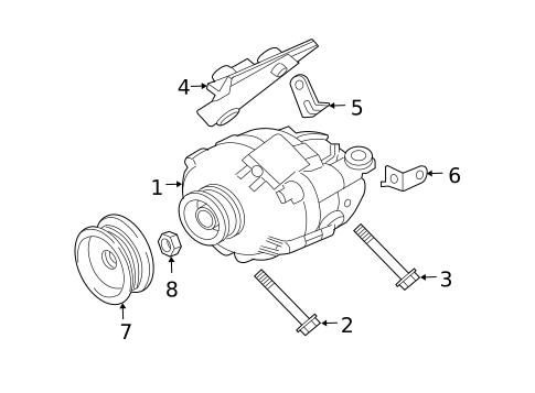 Alternator for 2007 Mitsubishi Endeavor #0