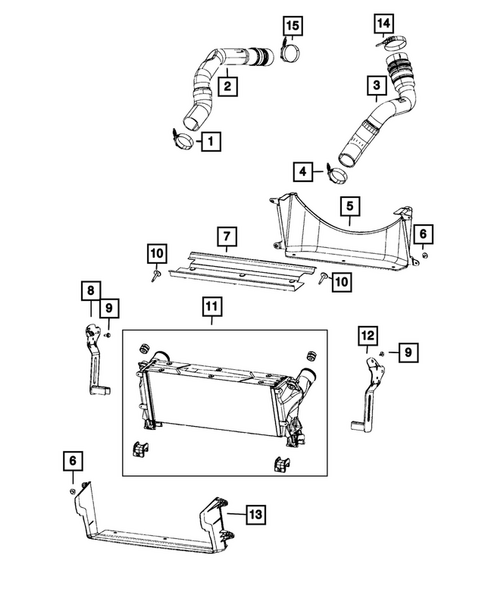 Radiator and Related Parts; Charge Air Cooler for 2026 Ram 3500 #7