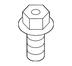 LR043910 - Body: Roof Molding Stud for Land Rover: Range Rover, Range Rover Sport Image