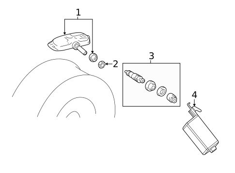 Tire Pressure Monitor Components for 2022 Lexus UX200 #0