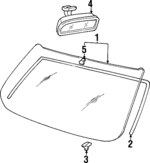 8611034111 - Body: Windshield for Hyundai: Sonata Image