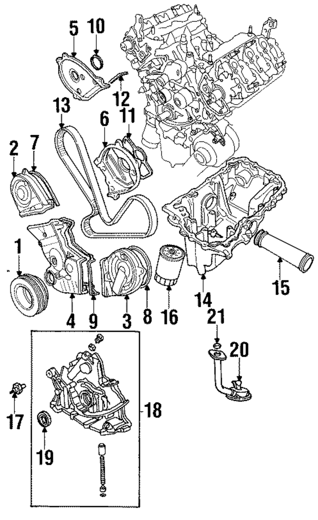 91308PY3000 - Engine: Engine Oil Pump Pickup Tube Gasket for Acura Image
