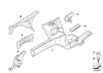 41007138981 - Bodywork: Front Left Wheelhouse for Mini Image