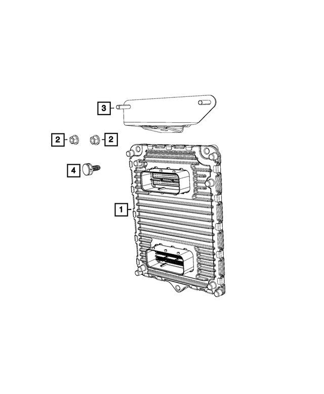 5187982AF - Electrical: Engine Control Module Bracket for Mopar Image