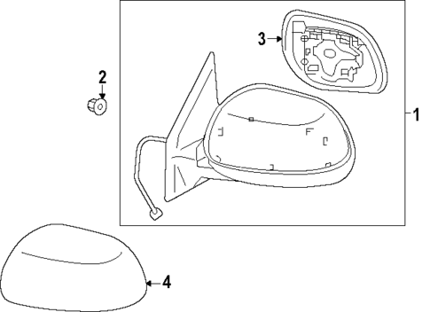 Outside Mirrors for 2007 Mitsubishi Outlander #1