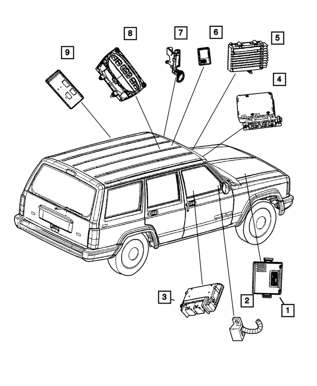 « 5003378AE – Electrical : Commande à Distance Des Serrures Ensemble De Module pour Mopar Image »
