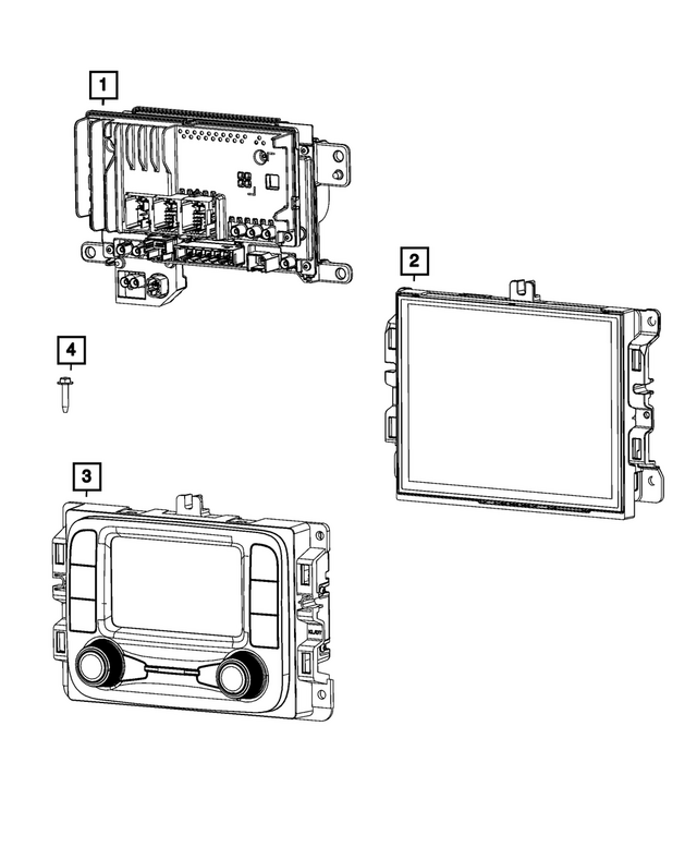 68617747AD - Electrical: Multi Media Radio for Mopar Image image