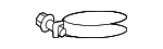 9611110900 - Air &amp; Fuel Delivery: Engine Air Duct Clamp for Toyota Image