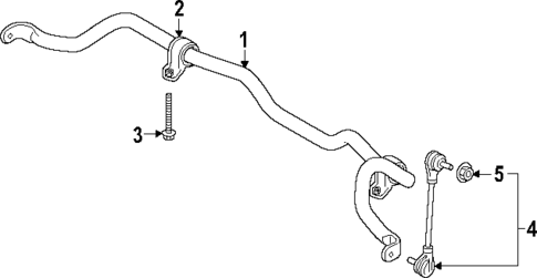Stabilizer Bar & Components for 2025 Volvo EX30 #1