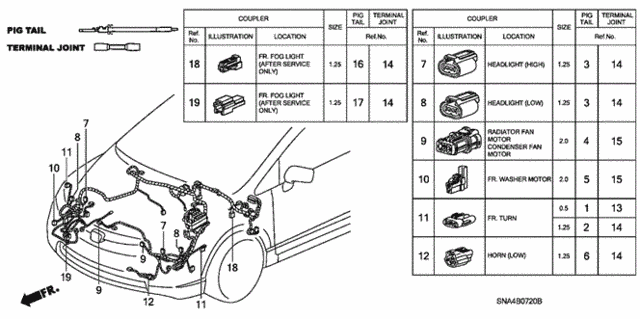 Electrical Connectors (FR.) for 2008 Honda Civic #0