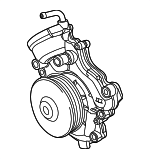 68524862AA - Cooling System: Water Pump for Jeep: Gladiator, Wrangler | Ram: 1500 Image