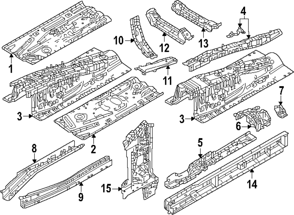 KMV6-53-67Y - Floor Pan Cross-Member Mazda Parts.US