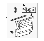 676100C521C2 - : 2015-2020 Toyota Sequoia - Door Trim Panel for Toyota: Sequoia Image
