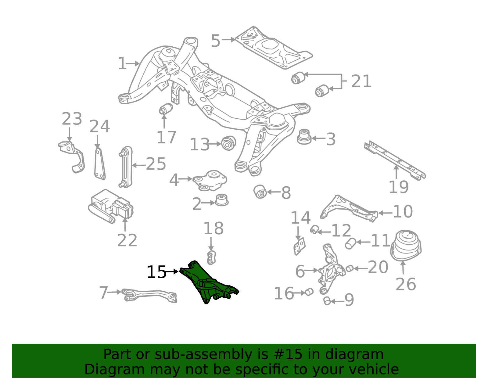 2003-2014 Volvo XC90 Lower Control Arm - Driver's Side (LH) 31304152 ...