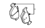 26696VC030 - Brakes: Brake Pads for Subaru Image