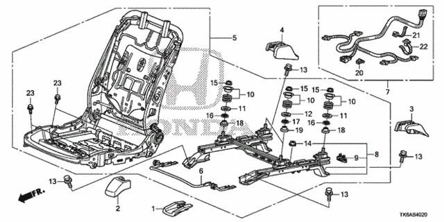 Front Seat Components (R.) (KA/KC) for 2013 Honda Fit #0