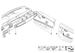 51426970558 - : Decorative Strip, Door Rear Right for BMW Image