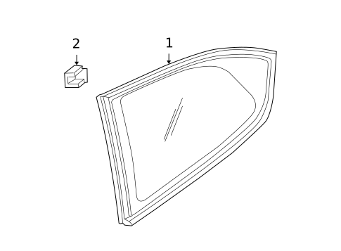 Glass & Hardware for 2009 Hyundai Accent #0