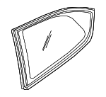 878201E090 - : Quarter Glass for Hyundai: Accent Image