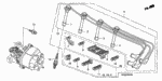90003P01000 - Engine: BOLT-WASHER (8X28) for Honda Image