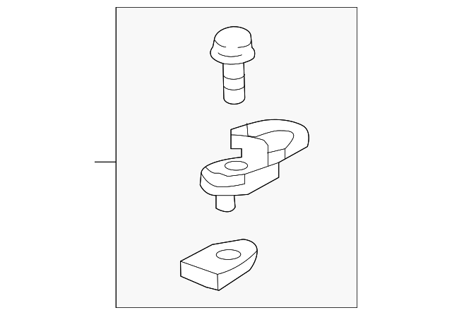 _2teru9  84614-TF0-000 - Lower Quarter Trim Hook 2009-2020 Honda Fit