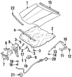 88952185 - : Hinge for Chevrolet: Lumina, Monte Carlo Image