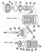 RL617405AD - Automatic Transmission 4 Speed: Transmission Front Clutch Retainer And Bushing for Mopar Image
