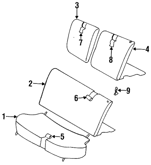 91171545 - Body: Seat Cushion for GM Image
