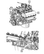 R8172486AA - 4.7L Gas; Engine: Long Block Engine, Remanufactured for Mopar Image