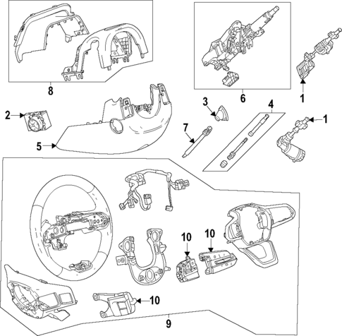 Steering Column for 2025 GMC Sierra EV #0