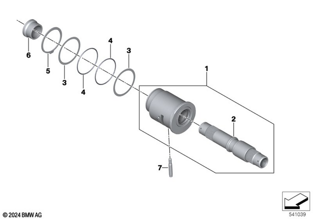 33357914162 - : Lock Ring - 70.5X2.5 for BMW-Motorrad Image