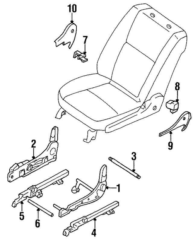 8745049U20 - Body: Recliner for Infiniti Image
