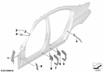 41007248639 - Bodywork: Moulded Part F Wheel Housing Supp., Left for BMW Image