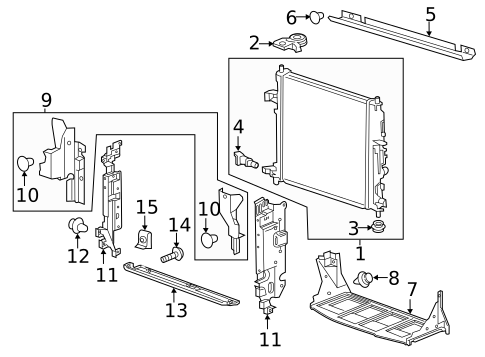 Radiator & Components for 2021 Chevrolet Camaro #0
