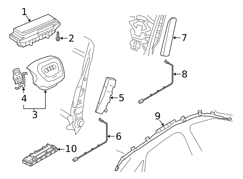 Air Bag Components for 2025 Audi Q3 #0