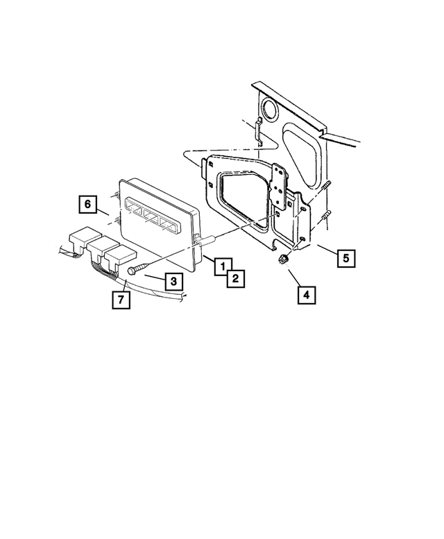 56028286AC - Electrical: Module Bracket for Mopar Image