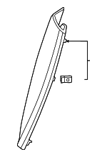 31469190 - Body: Lock Pillar Trim for Volvo: C40 Recharge, EC40, XC40, XC40 Recharge Image