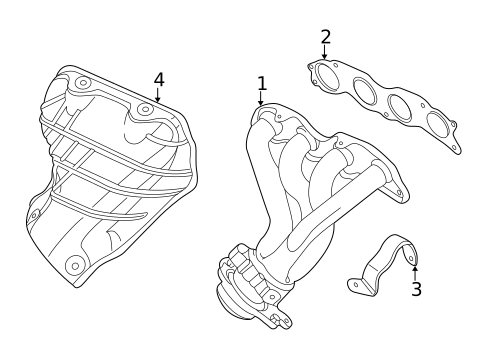 Exhaust Manifold for 2002 Acura RSX #0