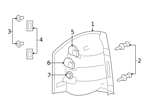 Combination Lamps for 2007 Jeep Patriot #0