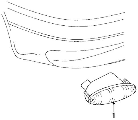 Fog Lamps for 1998 Dodge Grand Caravan #0