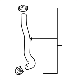 25415A9000 - Cooling System: Lower Hose for Kia: Sedona Image