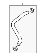 25450G2010 - : Radiator Coolant Hose for Hyundai Image