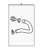 25450G2920 - : 2018-2022 Hyundai Ioniq - Radiator Coolant Hose for Hyundai: Ioniq Image