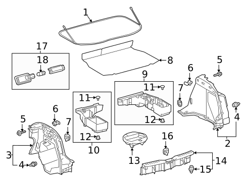 Interior Trim - Rear Body for 2021 Toyota C-HR #0