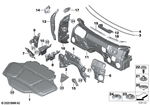 51487393300 - Vehicle Trim: Sound Insulating Engine Hood for BMW Image