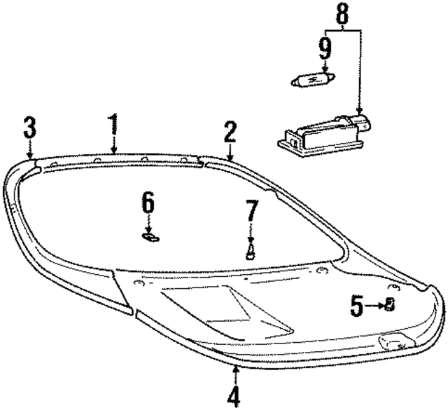 8176027500LK - Body: Back Glass Reveal Molding for Hyundai Image