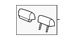 15865483 - Body: Headrest for Cadillac: Escalade, Escalade ESV, Escalade EXT | Chevrolet: Avalanche, Silverado 1500, Silverado 2500 HD, Silverado 3500 HD, Suburban 1500, Suburban 2500, Tahoe | GMC: Sierra 1500, Sierra 2500 HD, Sierra 3500 HD, Yukon, Yukon XL 1500, Yukon XL 2500 Image